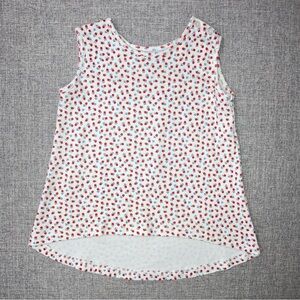 Eyelet and Ivy size 6 floral sleeveless top EUC